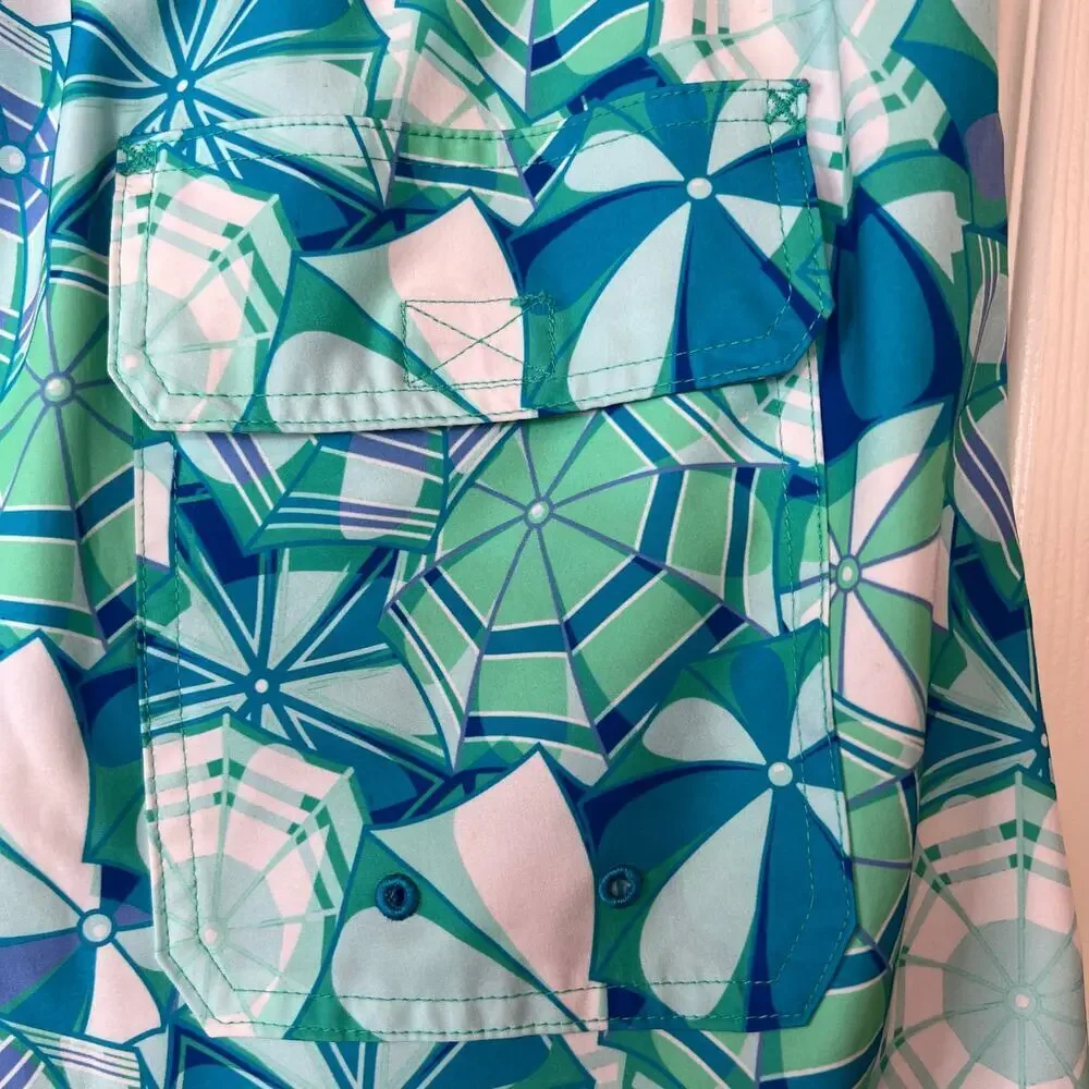 VINEYARD VINES 7" Printed Chappy Swim Trunks 17" Outseam Men's Size Large - Picture 12 of 14